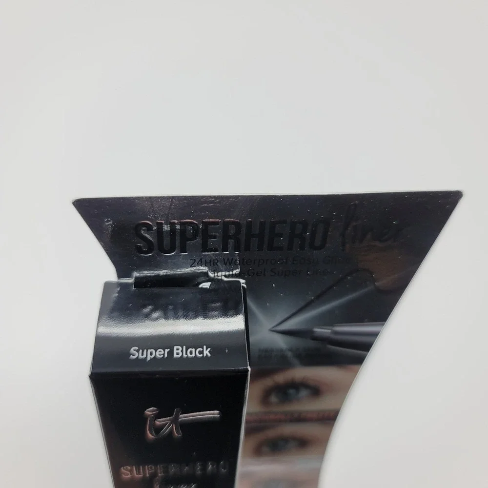 It Cosmetics Superhero Liner Super Black 24HR‎ Waterproof Liquid Gel Eyeliner